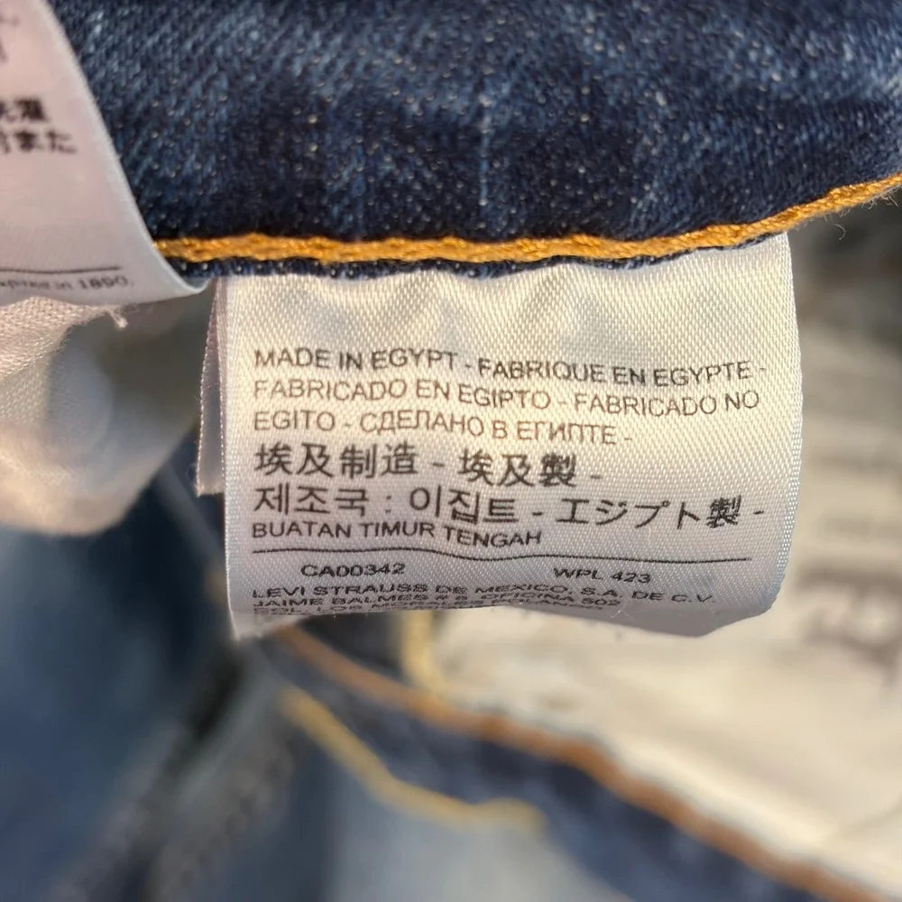 Levis 514 Straight Fit Two Tone Blue Denim Jeans Mens‎ 29x32 00514-0849